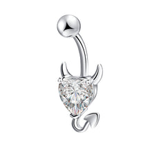 Load image into Gallery viewer, Navel Belly Rhinestone Button Bar Heart Star Zircon Crystal Devil Fashion Body Piercing Jewelry

