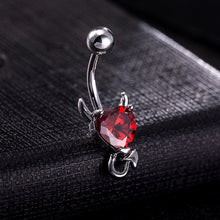 Load image into Gallery viewer, Navel Belly Rhinestone Button Bar Heart Star Zircon Crystal Devil Fashion Body Piercing Jewelry
