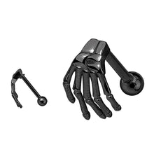 Load image into Gallery viewer, 1 PC Punk Stainless Steel Skeleton Hand Barbell Ear Cartilage Helix Ear Stud Bar Earring Piercing Jewelry
