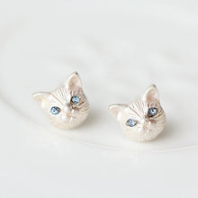 Load image into Gallery viewer, Lovely Cat Ear Studs Fashion Design Earrings 3 Colors Cat Ear Studs Pair
