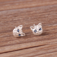 Load image into Gallery viewer, Lovely Cat Ear Studs Fashion Design Earrings 3 Colors Cat Ear Studs Pair
