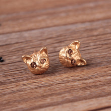 Load image into Gallery viewer, Lovely Cat Ear Studs Fashion Design Earrings 3 Colors Cat Ear Studs Pair
