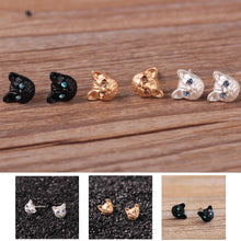 Load image into Gallery viewer, Lovely Cat Ear Studs Fashion Design Earrings 3 Colors Cat Ear Studs Pair
