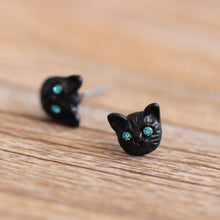 Load image into Gallery viewer, Lovely Cat Ear Studs Fashion Design Earrings 3 Colors Cat Ear Studs Pair
