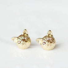 Load image into Gallery viewer, Lovely Cat Ear Studs Fashion Design Earrings 3 Colors Cat Ear Studs Pair
