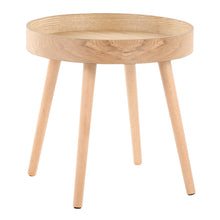 Load image into Gallery viewer, Pebble Mid-Century Modern Side Table Set in Natural Wood by LumiSource
