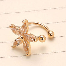 Load image into Gallery viewer, 1 PC Crystal Flower U Shape Earrings For Women
