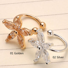 Load image into Gallery viewer, 1 PC Crystal Flower U Shape Earrings For Women
