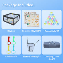 Load image into Gallery viewer, 47" * 47" Baby Playard Cloth Playpen Removable Enclosures for Indoor and Outdoor Use Care for Children and Pets
