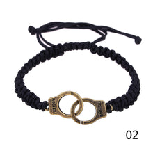 Load image into Gallery viewer, Personality Couple Handcuffs Bracelet Handmade Simple Weaving Adjustable Bracelet Fashion Valentine's Day Gift For Men Women Lovers
