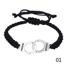 Load image into Gallery viewer, Personality Couple Handcuffs Bracelet Handmade Simple Weaving Adjustable Bracelet Fashion Valentine's Day Gift For Men Women Lovers
