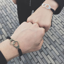 Load image into Gallery viewer, Personality Couple Handcuffs Bracelet Handmade Simple Weaving Adjustable Bracelet Fashion Valentine's Day Gift For Men Women Lovers
