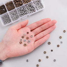 Load image into Gallery viewer, Antique Tibetan Silver Bronze Spacer Beads Box Kit 500pcs Jewelry Findings Accessories for Bracelet Necklace Jewelry Making
