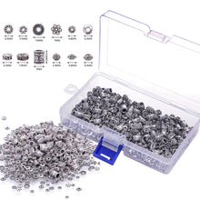 Load image into Gallery viewer, Antique Tibetan Silver Spacer Beads 600pcs 12 Style Charm Bead Spacers for Jewelry Making Bracelets Necklace
