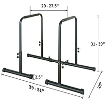Load image into Gallery viewer, Power Tower Dip Station Pull Up Bar Stand Adjustable Height Heavy Duty Multi-Function Fitness Training Equipment
