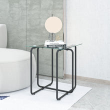 Load image into Gallery viewer, Modern Tempered Glass Coffee Table End Table Side Table for Living Room,bedroom, Transparent
