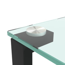 Load image into Gallery viewer, Glass two layer tea table, small round table, bedroom corner table, living room black side table
