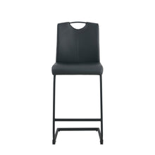 Load image into Gallery viewer, Black PU Chair Barstool Dining Counter Height Chair Set of 2
