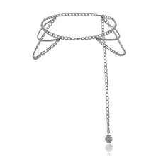 Load image into Gallery viewer, Retro Style Multi-layered Long Tassel Alloy Waist Chain Charming Silver And Gold Color Body Chain For Women Jewelry
