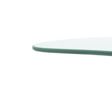 Load image into Gallery viewer, Adjustable Height Transparent Tempered Glass Table Desk Table with Lockable Wheels(Adjustable Range 24.2 "~32.7 ")
