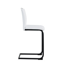 Load image into Gallery viewer, White PU Chair Barstool Dining Counter Height Chair Set of 2
