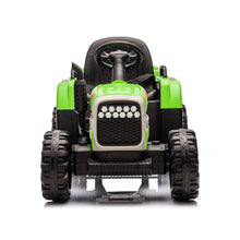 Load image into Gallery viewer, Ride on Tractor with Trailer,12V Battery Powered Electric Tractor Toy w/Remote Control,electric car for kids,Three speed adjustable,Power display, USB,MP3 ,Bluetooth,LED light,Two-point safety belt
