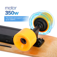 Load image into Gallery viewer, Small Electric Skateboard with Remote Control, 350W, Max 10 MPH, 7 Layers Maple E-Skateboard, load up to 100kg for Adult, Teens, and Kids
