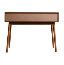 Load image into Gallery viewer, Entryway Table with 2 Carved Panel Drawers, Console Table with Storage Space and Wood Legs,Sofa Table Behind Couch for Hallway, Living Room, Natural Color
