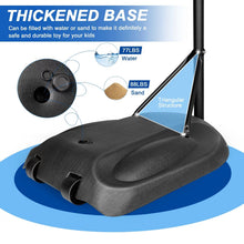 Load image into Gallery viewer, Portable Basketball Hoop System Stand Height Adjustable 7.5ft - 9.2ft with 32 Inch Backboard and Wheels for Youth Adults Indoor Outdoor Basketball Goal
