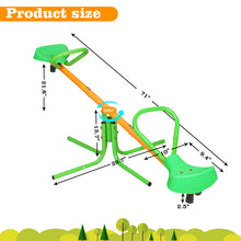 Load image into Gallery viewer, 360 Degree Rotation Outdoor Kids Spinning Seesaw Sit and Spin Teeter Totter Outdoor Playground Equipment Swivel Teeter Totter for Backyard
