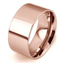 Load image into Gallery viewer, 10mm Silver/Gold/Rose Gold Band Stainless Steel Women Men's Engagement Wedding Ring
