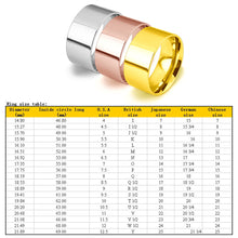 Load image into Gallery viewer, 10mm Silver/Gold/Rose Gold Band Stainless Steel Women Men's Engagement Wedding Ring
