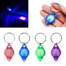 Load image into Gallery viewer, UV Mini Keychain LED Flashlight Promotion Gifts Torch Light Lamp Key Ring Light Torch Black Light UV Flashlight Ultraviolet
