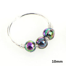 Load image into Gallery viewer, Fashion Coloured Pearl Silver Nose Ring Body Jewelry Piercing For Women

