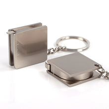 Load image into Gallery viewer, Creative Measuring Tools Key Chain Gifts Stainless Steel Retractable Ruler Portable Pull Ruler Key Ring
