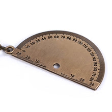 Load image into Gallery viewer, Mental Movable Vernier Caliper Ruler Model Keychain Mini Vernier Caliper Key Ring Car Turbo Key Chain Gauge Tool
