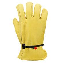 Load image into Gallery viewer, Cowhide Leather Work Safe Gloves for Garden Motorcycle Driving Welding Protection Workshops Non-slip Wear-resisting Fit Porter

