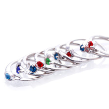 Load image into Gallery viewer, Hot Woman Wholesale Lots 30pcs Rhinestone Assorted Silver Plated Ring with 36 Slots Ring Storage
