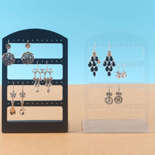 Load image into Gallery viewer, 24 Holes Jewelry Organizer Stand Black Plastic Earring Holder Pesentoir Fashion Earrings Display Rack
