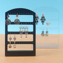 Load image into Gallery viewer, 24 Holes Jewelry Organizer Stand Black Plastic Earring Holder Pesentoir Fashion Earrings Display Rack
