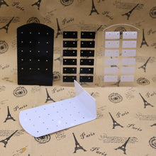 Load image into Gallery viewer, 24 Holes Stud Earrings Display Showing Stand Rack Jewelry Show Organizer Storage Holder
