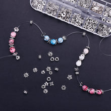 Load image into Gallery viewer, 360pcs Silver Spacer Beads Caps of 12 Styles Jewelry Accessories for Bracelet Necklace Jewelry Making
