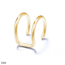 Load image into Gallery viewer, Hollow Creative Ear Nail Earring Colorful No Pierced Ear Invisible Earclips Clamp Fashion Women Jewelry
