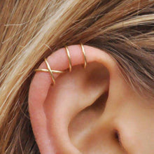 Load image into Gallery viewer, Hollow Creative Ear Nail Earring Colorful No Pierced Ear Invisible Earclips Clamp Fashion Women Jewelry
