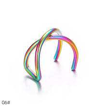 Load image into Gallery viewer, Hollow Creative Ear Nail Earring Colorful No Pierced Ear Invisible Earclips Clamp Fashion Women Jewelry
