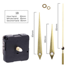 Load image into Gallery viewer, Quartz Clock Movement With Hands For Mechanism Clock Repair Replacement Shaft Length 12mm (9/20 Inch) Thread Length 5mm(1/5 Inch)
