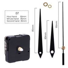 Load image into Gallery viewer, Quartz Clock Movement With Hands For Mechanism Clock Repair Replacement Shaft Length 12mm (9/20 Inch) Thread Length 5mm(1/5 Inch)
