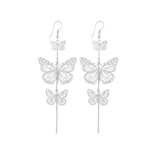 Load image into Gallery viewer, Fashion Exaggerated Elegant Long Tassel Butterfly Earrings Women Jewelry Gift
