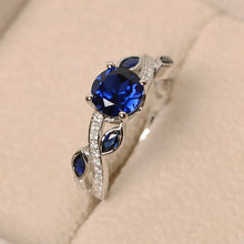 Load image into Gallery viewer, Women Inlay Cubic Zirconia Red Sapphire Rings Leaves Luxury Wedding Engagement Ring
