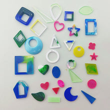 Load image into Gallery viewer, Earring Resin Molds, Stud Earring Jewelry Epoxy Resin Silicone Molds Include Droppers, Stirrers for DIY Jewelry Craft Making
